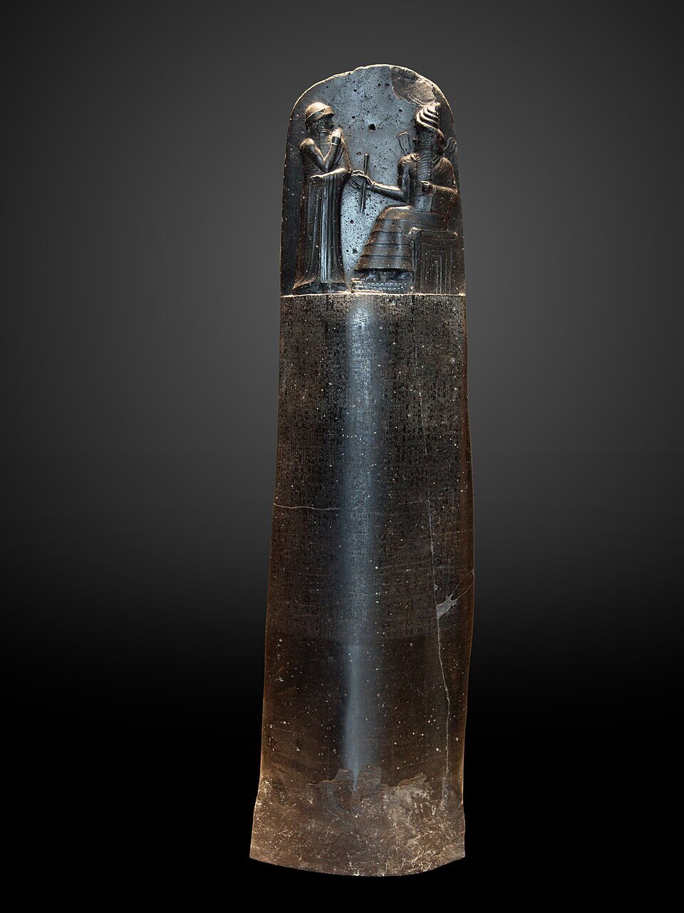Law stele of Hammurabi, c. 1755–1750 BCE